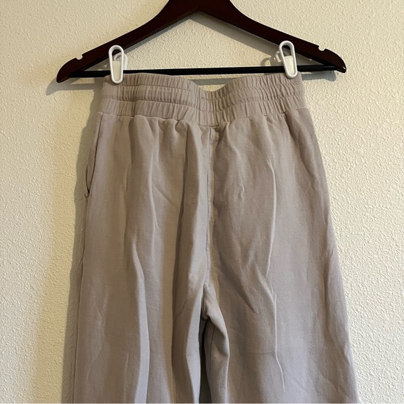 AYBL Everyday Comfy Sweatpant High Waist Joggers in Dove Gray / Tan Size Small - Picture 8 of 13